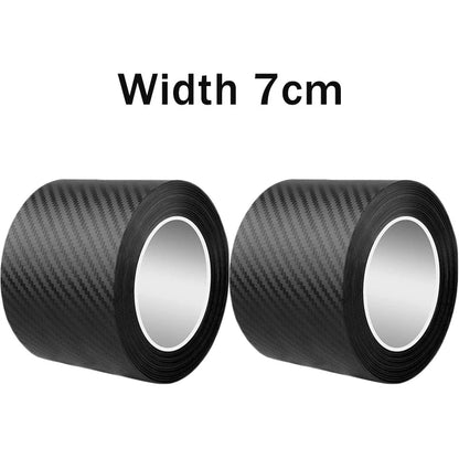 Nano Carbon Fiber Car Sticker Paste Protector Strip DIY Automotive Protective Film Auto Door Sill Side Mirror Anti Scratch T…