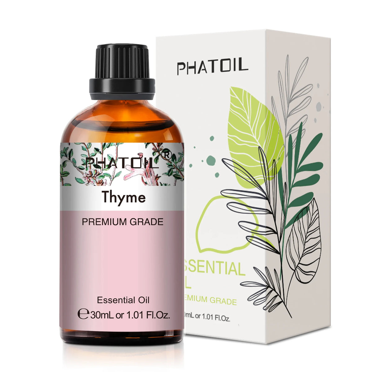 PHATOIL 1PCS Aromatherapy Essential Oil 30ml Lemon Eucalyptus Lavender Bergamot Jasmine Juniper Rose Vanilla Aroma Essential…