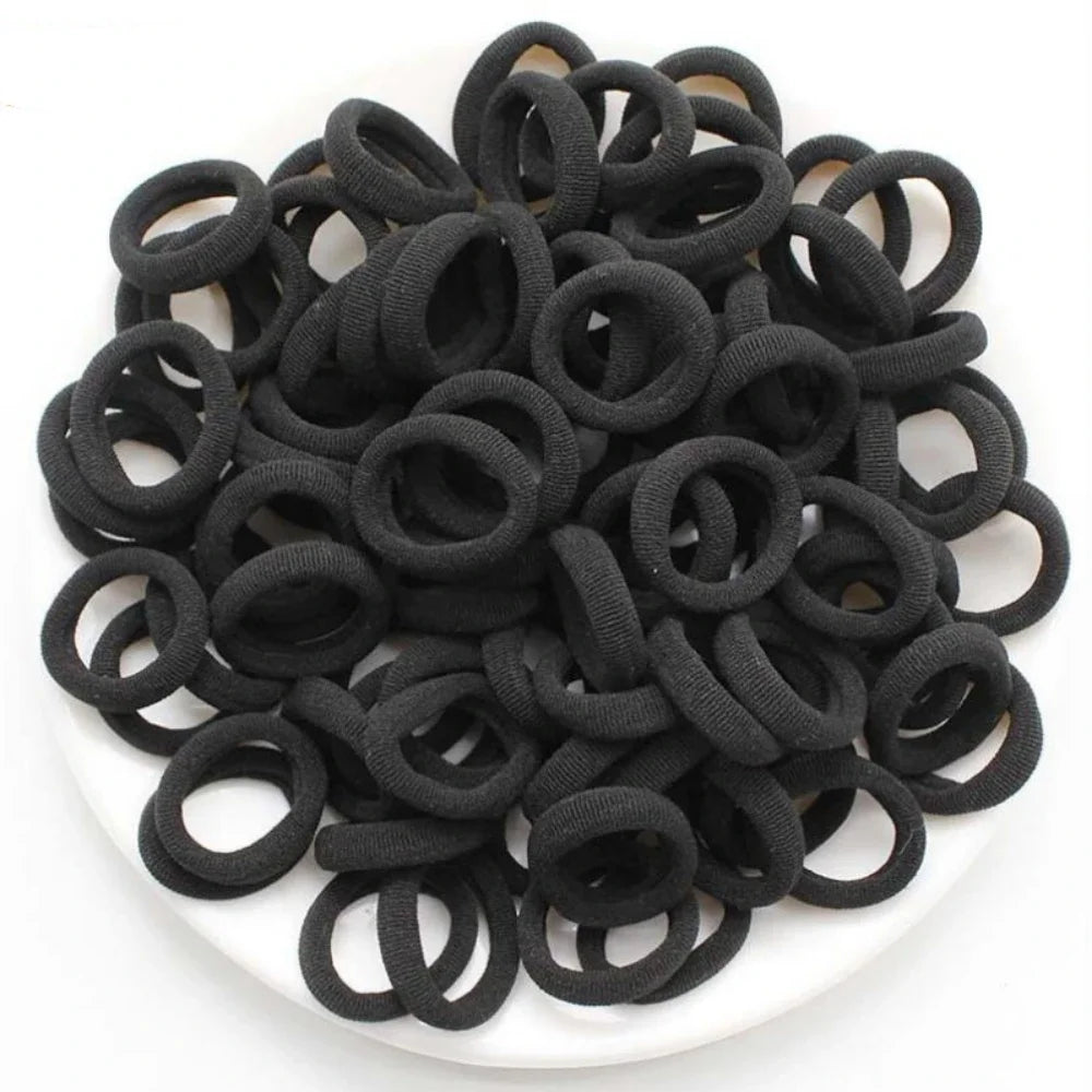 100/300/500 pcs Girls Colorful Elastic Hair Bands Ponytail Hold Hair Tie Rubber Bands Scrunchie Hair Accessories Bands for G…