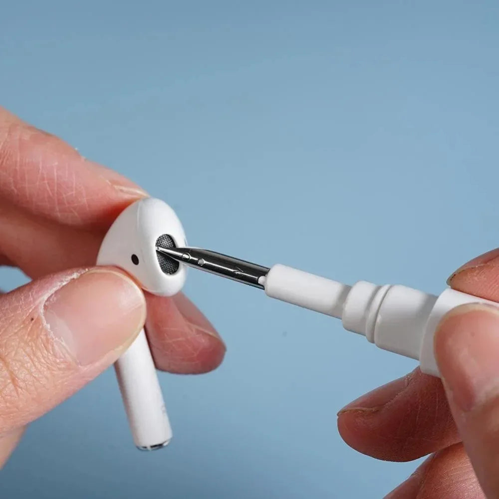 2 IN1 Cleaner Kit Set Earphones Cleaning Pen for Airpods 3 Pro Case 13 Brush Headsets Cleaners Earbuds Cleaning Tools - imag…