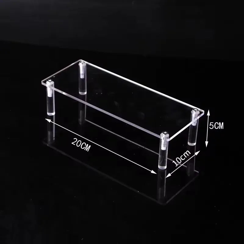 1-5 Tier Acrylic Display Stand Clear Display Riser Rack for Cupcake Perfume Doll Décor Organizer Amiibo Funko POP Figures DC…