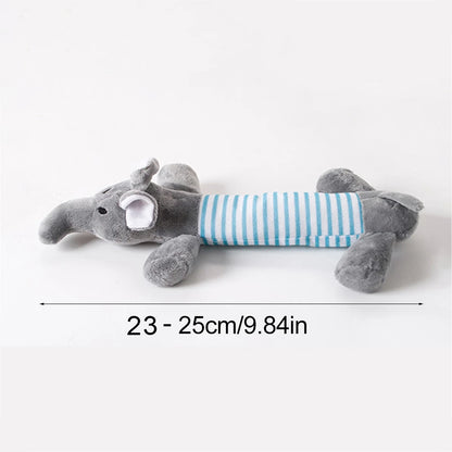 Funny Simulated Animal No Stuffing Dog Toy with Squeakers Durable Stuffingless Plush Squeaky Dog Chew Toy Crinkle Pet Squeak…