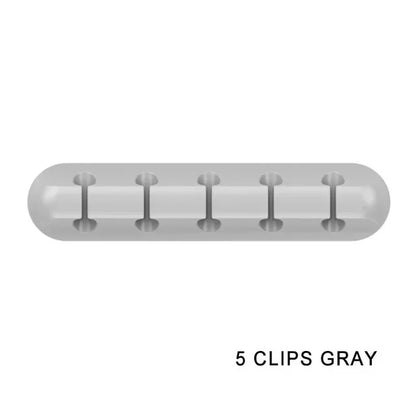 Silicone USB Cable Organizer USB Charging Cable Winder Desktop Tidy Management Clips Cable Holder For Mouse earphone Accesso…