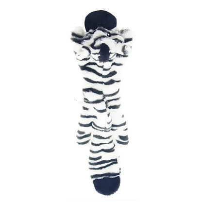 Funny Simulated Animal No Stuffing Dog Toy with Squeakers Durable Stuffingless Plush Squeaky Dog Chew Toy Crinkle Pet Squeak…