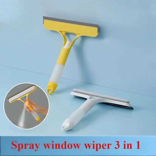 Home-use multi-functional glass cleaner, equipped with a watering can, combines three-in-one glass and window scraper functi…