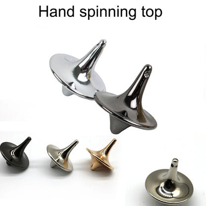 Metal Gyro Hot Movie Totem Silver Hand Spinning Top Fingertips Small Cyclone Gyroscope Antistress Fidget Toys For Children G…
