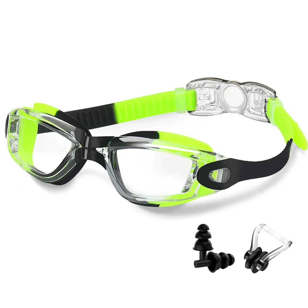 Swimming Goggles Professional Waterproof Swim Eyewear Glasses Anti-fog 100% UV Protection No Leaking For Adult Men Women You…