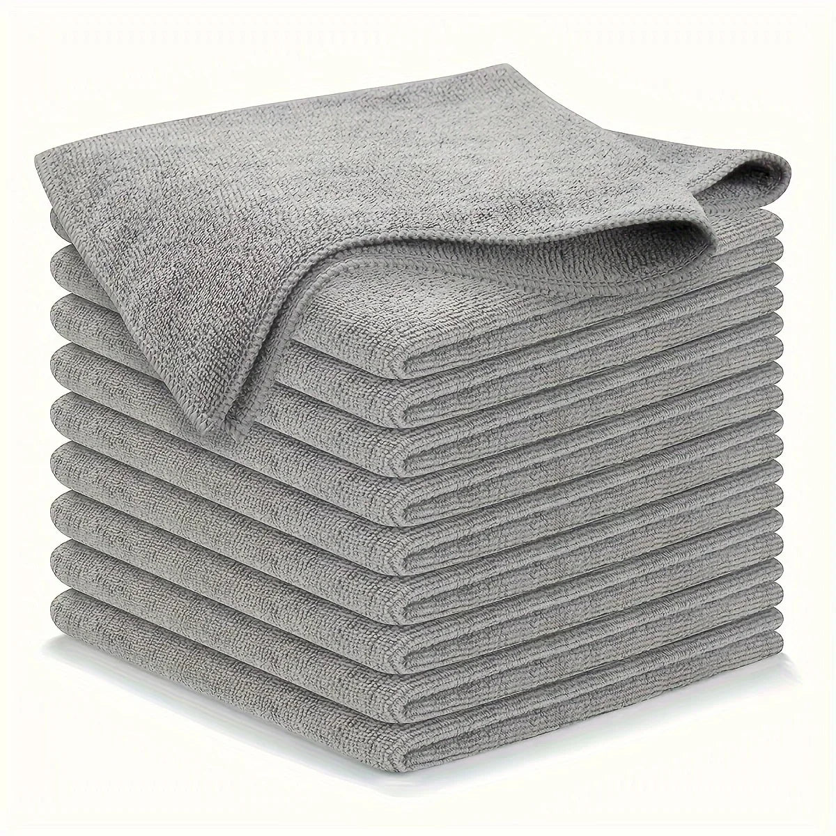 5/10/20pcs Kitchen Towel, Ultra-fine Fiber Light Gray Cleaning Cloth Set, Absorbent, Soft And Stain-removing Cloth - image 17