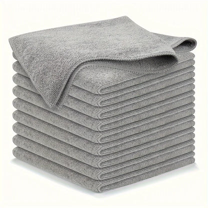 5/10/20pcs Kitchen Towel, Ultra-fine Fiber Light Gray Cleaning Cloth Set, Absorbent, Soft And Stain-removing Cloth - image 17