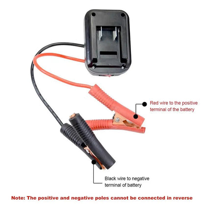 Car Lithium Battery Converter Charger Clip Auto Igniter Jump Starter For Makita Booster Cable Adapter Emergency Power DIY To…
