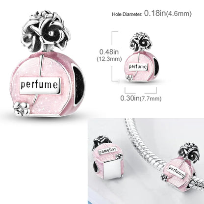 2026 Hot Sale Charms Bead 925 Sterling Silver Pink Butterfly Luminous Firefly Dangle Fit Bangle Bracelet Necklace DIY Jewelr…