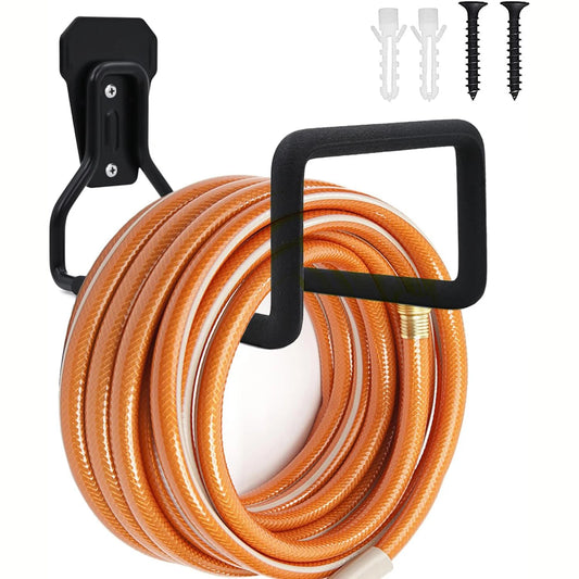 1/2 Pack Garden Hose Holder - Wall-Mounted Hose Hanger, Heavy-Duty Water Hose Holder for Outdoor/Indoor Use in the Yard, Dur…