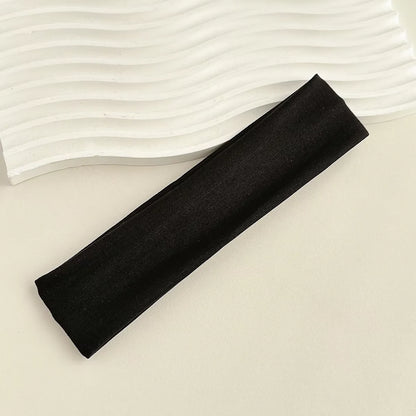 Four Seasons Solid Sports Headbands For Women Fitness Running Yoga Solid Color Elastic Hairbands Stretch Makeup Hair Accesso…
