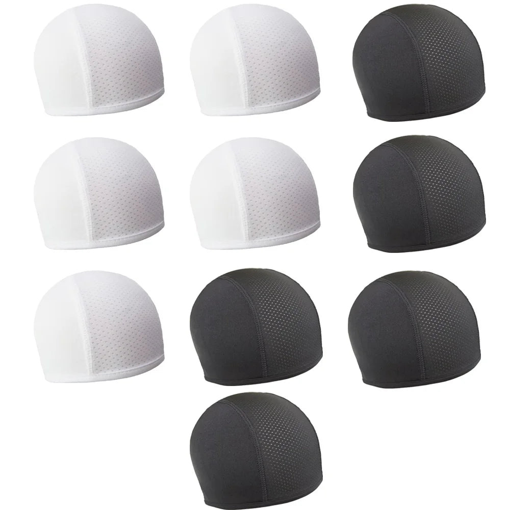 1/2pcs Motorcycle Helmet Inner Cap Hat Quick Dry Breathable Hat Racing Cap Under Helmet Beanie Cap Motocross Motor Helmet Ha…