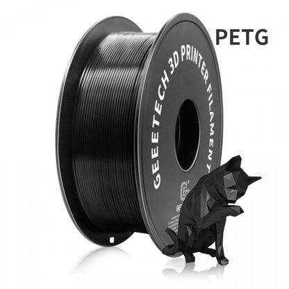 Geeetech 3d Printer Filament PLA PETG Plastic 1kg 1.75mm,Tangle-Free, 3d Printing Wire Materials, Black, White, Vacuum Packa…
