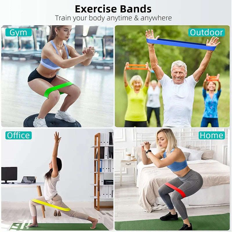 Different Resistance Bands Yoga Band Fitness Exercise Training Hip Tension Band Leg Squat Dance Elastic Loop Stretch Band -…