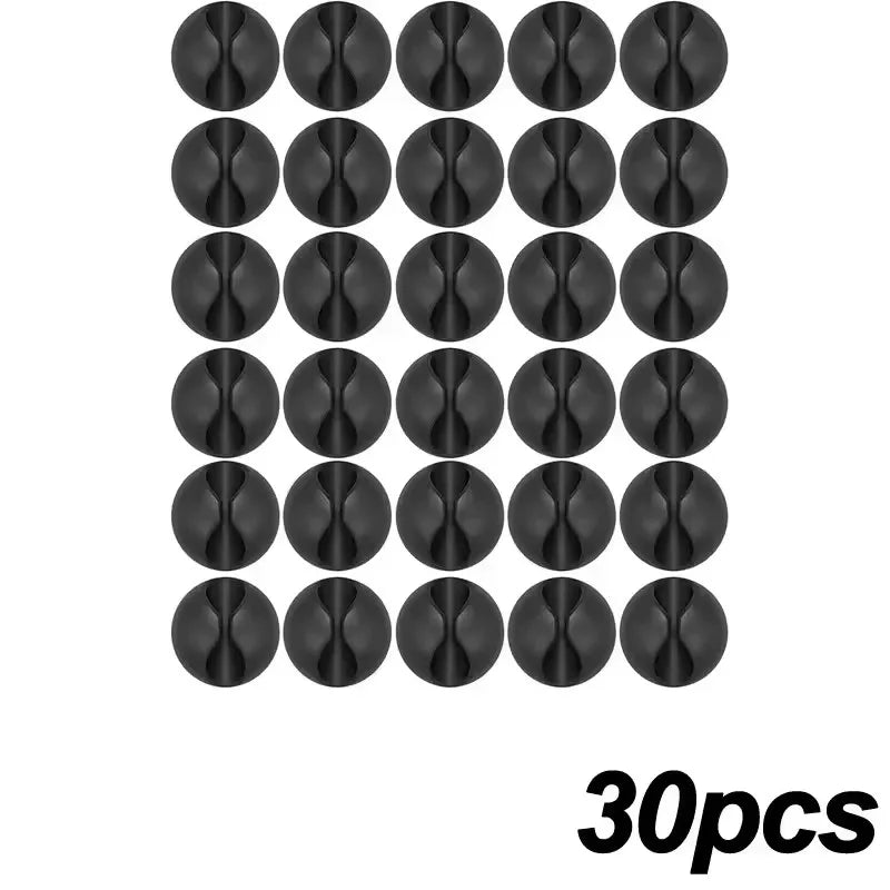 5/50Pcs Mini Cable Winder Organizer USB Charging Cable Clips Desk Tidy Organiser Wire Cord Holder Protectors In Home Office…