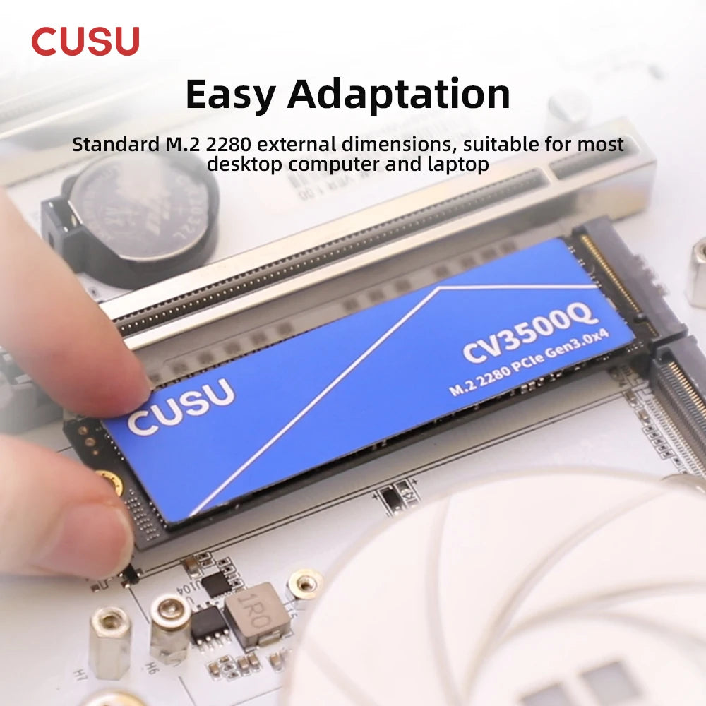 CUSU M2 SSD 1TB 2TB NVMe SSD 512GB Hard Drive PCIe3.0 x4 Internal Solid State Disk for Laptop Desktop - image 5
