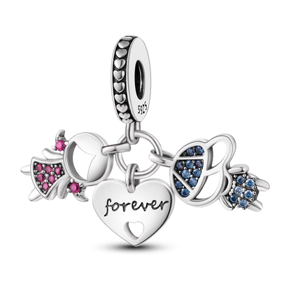 2026 Hot Sale Charms Bead 925 Sterling Silver Pink Butterfly Luminous Firefly Dangle Fit Bangle Bracelet Necklace DIY Jewelr…
