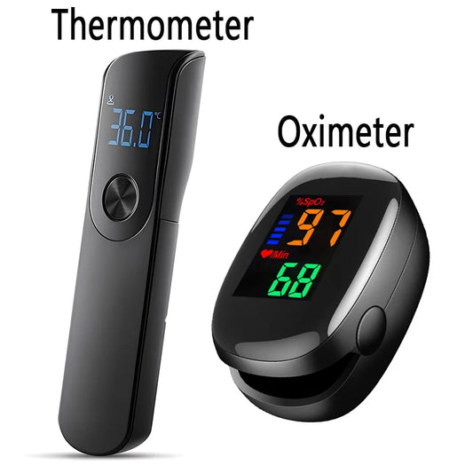 Medical IR Fever Thermometer Digital Ear Thermometer Child Adult Non-contact Body Temperature or Mini Oximeter Blood Oxygen…