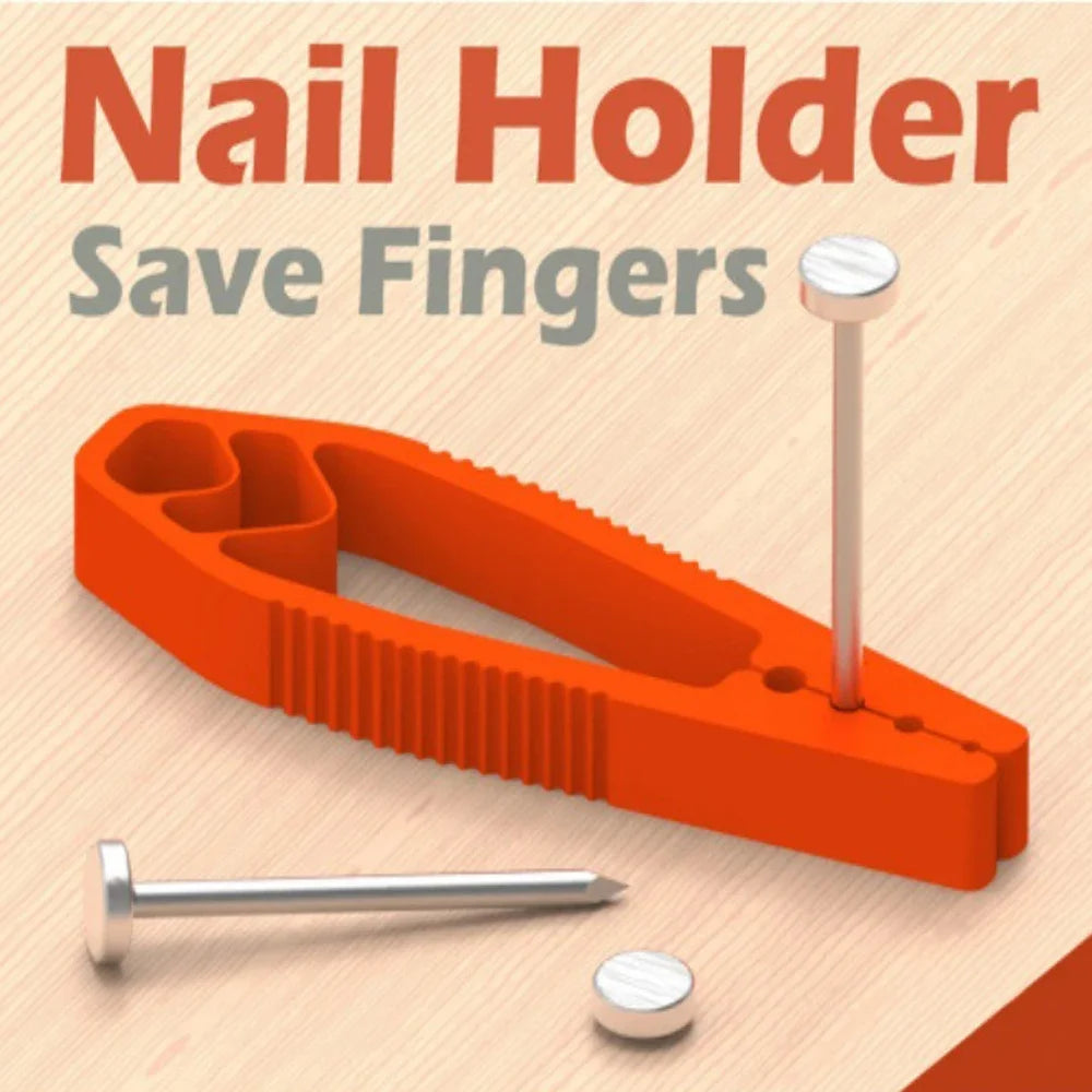 Portable Nail Fixer Tool Woodworking Nail Fixer Plastic Sliding Joint Pliers Protect Fingers for Maintenance and Woodworking…