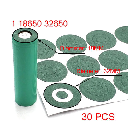 18650 21700 32650 Li-ion Battery Insulation Gasket Barley Paper Battery Pack Cell Insulating Glue Patch Electrode Insulated…