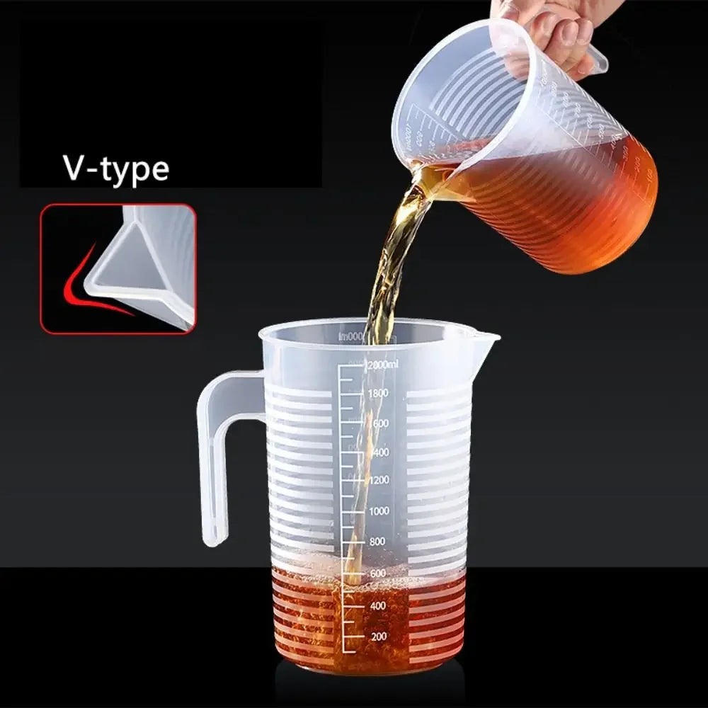 100-5000ml Thickened Plastic Measuring Cup with Scale Food Grade Measuring Cup Experimental Measuring Cup Beaker Plastic Cup…