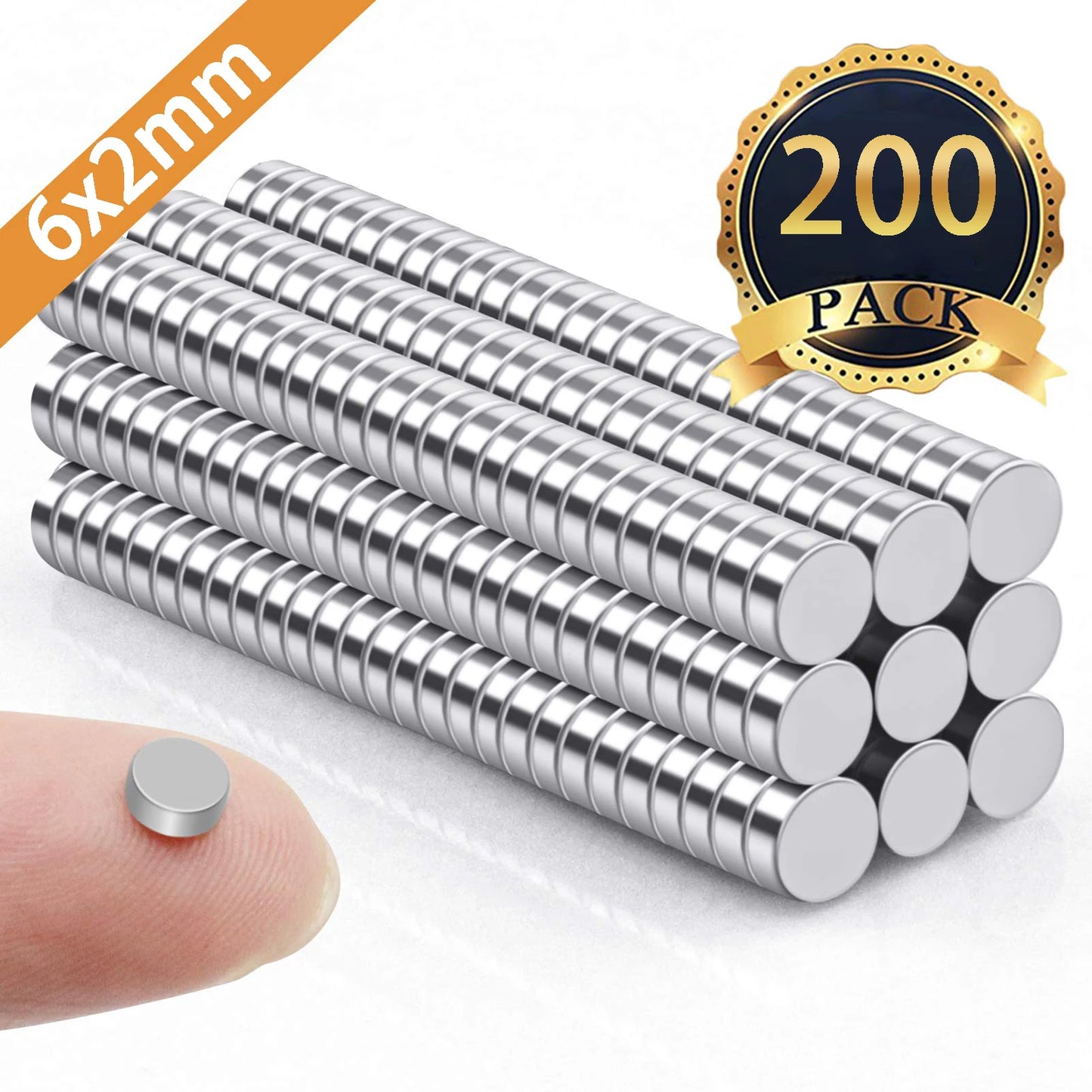 50/100/200 Piece Super Powerful Magnets Strong Disc Magnets for Fridge, DIY, Building, Scientific, Craft, Education - image 7
