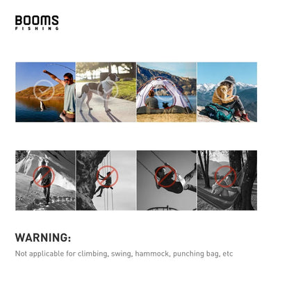 Booms Fishing CC1 6Pcs Aluminum Alloy Carabiner Keychain Outdoor Camping Climbing Snap Clip Lock Buckle Hook Fishing Accesso…