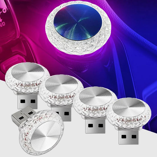 Portable Car USB Ambient Light Mini LED Decorative Atmosphere Lamps For Auto Interior Environment Light Computer Light Plug…
