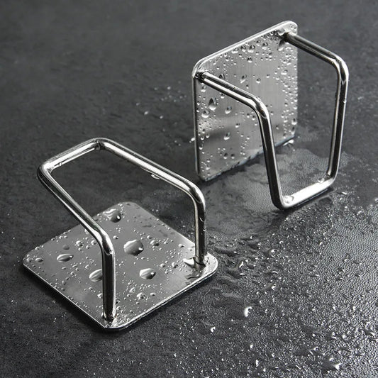 Stainless Steel Sink Sponge Rack For Sponge Steel Wire Ball Draining Paste The Inner Wall Of The Sink Kitchen Supplies - ima…