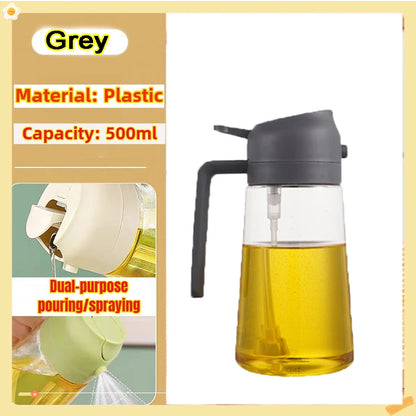200/300/500ml Oil Spray Bottle BBQ Cooking Olive Oil Sprayer Plastic Baking Oil Spray Empty Bottle Vinegar Bottle Or Oil bru…