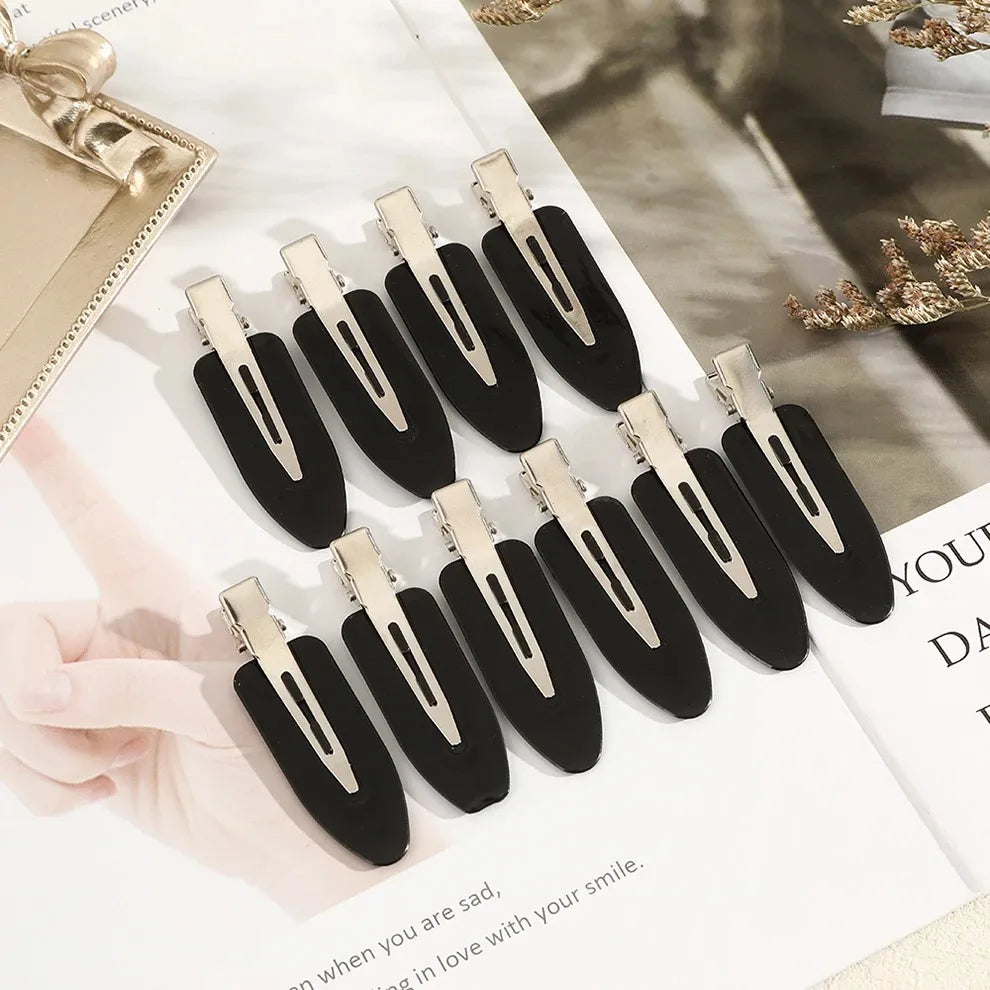 10pcs/set No Bend Seamless Hair Clips Side Bangs Barrette Makeup Washing Face Accessories Women Girls Styling Hairpins - ima…