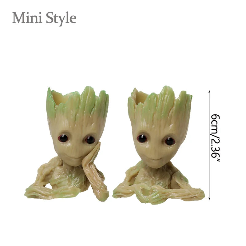 Home Decoration Crafts Miniature Model Office Desktop Display Cartoon Groot Figurines Handicrafts Decor Tree Man Ornament 5C…
