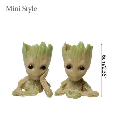 Home Decoration Crafts Miniature Model Office Desktop Display Cartoon Groot Figurines Handicrafts Decor Tree Man Ornament 5C…