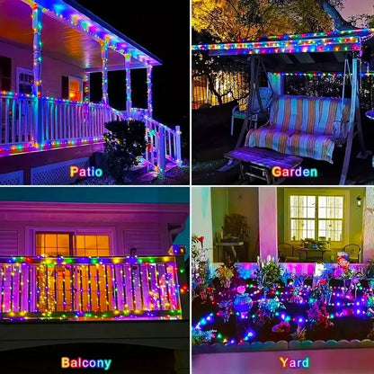 Fairy Lights Solar Garden Lights String Lights with 8 Modes Waterproof Wire Lights for Patio Yard Trees Christmas Party - im…
