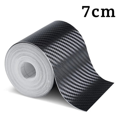 1-5m Nano Carbon Fiber Car Tape Sticker Door Mirror Paste Protector Strip DIY Protection Protective Film Waterproof Adhesive…