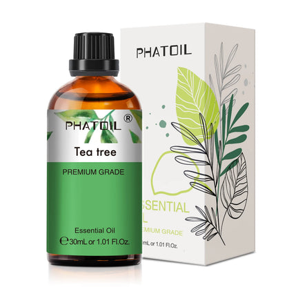 PHATOIL 1PCS Aromatherapy Essential Oil 30ml Lemon Eucalyptus Lavender Bergamot Jasmine Juniper Rose Vanilla Aroma Essential…