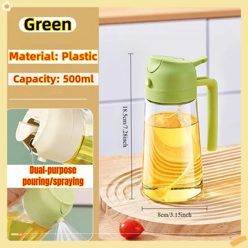 200/300/500ml Oil Spray Bottle BBQ Cooking Olive Oil Sprayer Plastic Baking Oil Spray Empty Bottle Vinegar Bottle Or Oil bru…