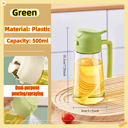 200/300/500ml Oil Spray Bottle BBQ Cooking Olive Oil Sprayer Plastic Baking Oil Spray Empty Bottle Vinegar Bottle Or Oil bru…