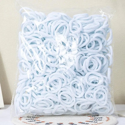 30-200pcs Hair Accessories for Women girl Basic Hair Bands Headband Hair Ropes Ties Ponytail Holder Simple and Fashionable N…