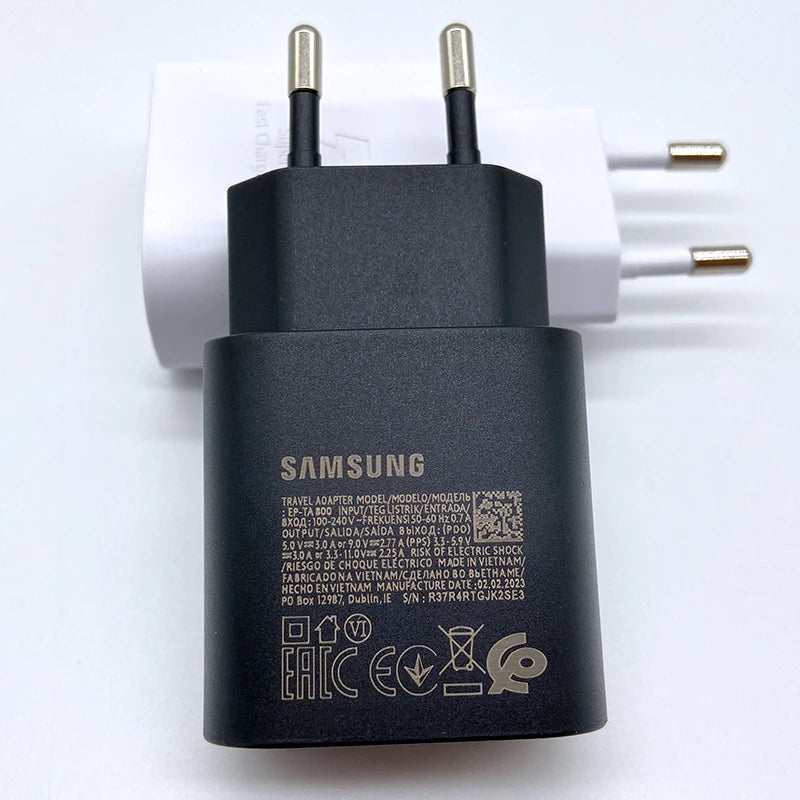 Samsung 25W Super Fast Charger Usb Type C Cargador Adapter For Galaxy S24 S23 S20 S21 S22 Plus A54 A34 Adapter Z Flip Fold 5…
