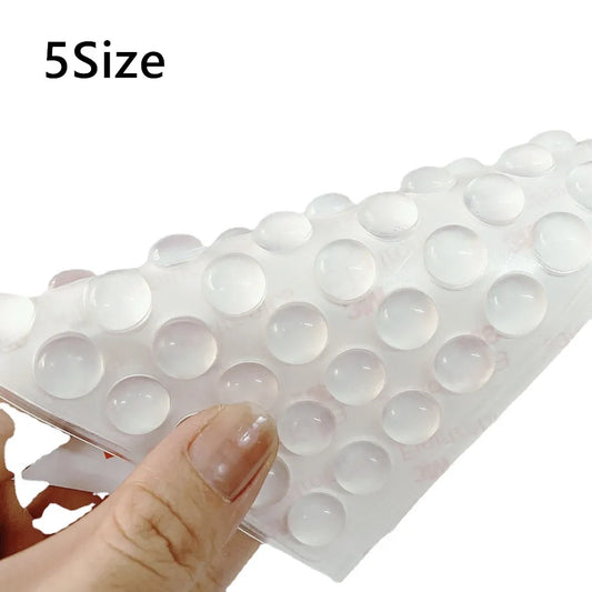 100Pcs Self Adhesive Door Stopper Rubber Damper Buffer Cabinet Bumpers Silicone Furniture Pads Cushion Protective Pads - ima…