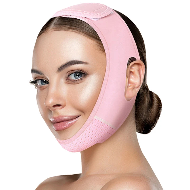 Reusable Face Strap, V Line Mask, Double Chin Reducer, Chin Up Patch, Chin Strap, V Shaped Belt, V Shaped Face Mask for Sagg…