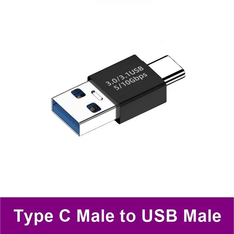 Universal USB 3.0 OTG Type C Adapter USB C Male to USB-A Male Female Converter for Macbook Huawei Samsung Xiaomi Ipad Connec…