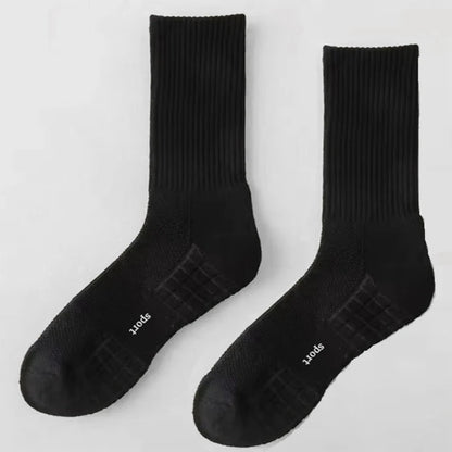 Men's Thick Bottom Sweat Absorbing and Breathable Sports Socks with Bottom Cushion for Running Professional Sports Men's Soc…
