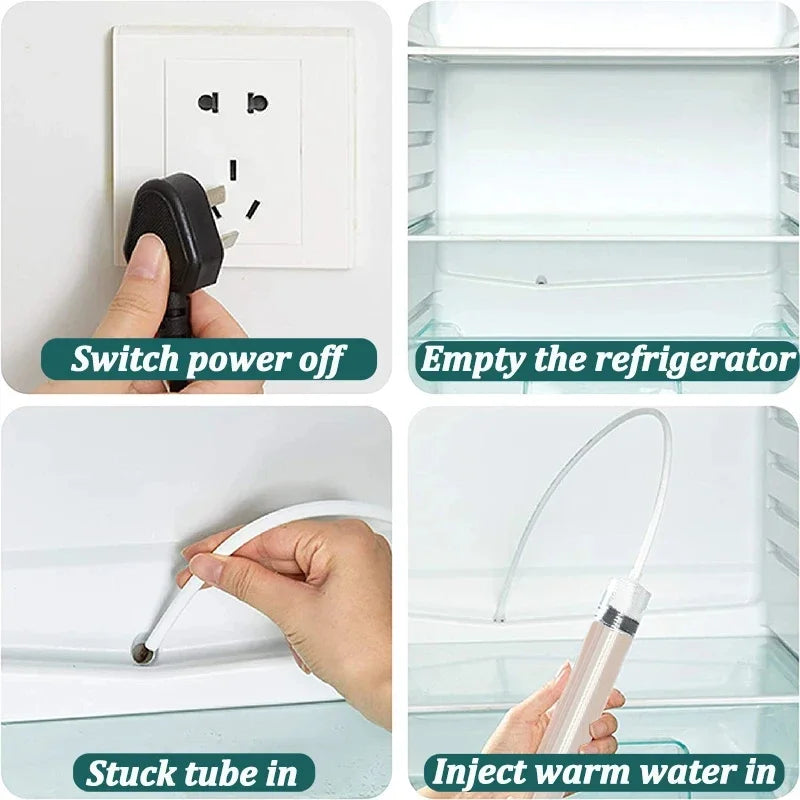 5/6 Pcs Refrigerator Drain Hole Clog Remover Fridge Hole Brush Water Outlet Cleaner for Household Clean Dredge Cleaning Tool…
