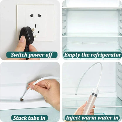 5/6 Pcs Refrigerator Drain Hole Clog Remover Fridge Hole Brush Water Outlet Cleaner for Household Clean Dredge Cleaning Tool…