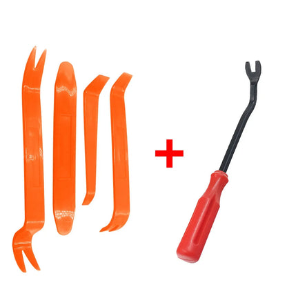 4pcs/Set Portable Car Panel Removal Tool Kit Nail Puller Radio Audio Door Pry Repair Clip Trim Dash Removal Installer Hand T…