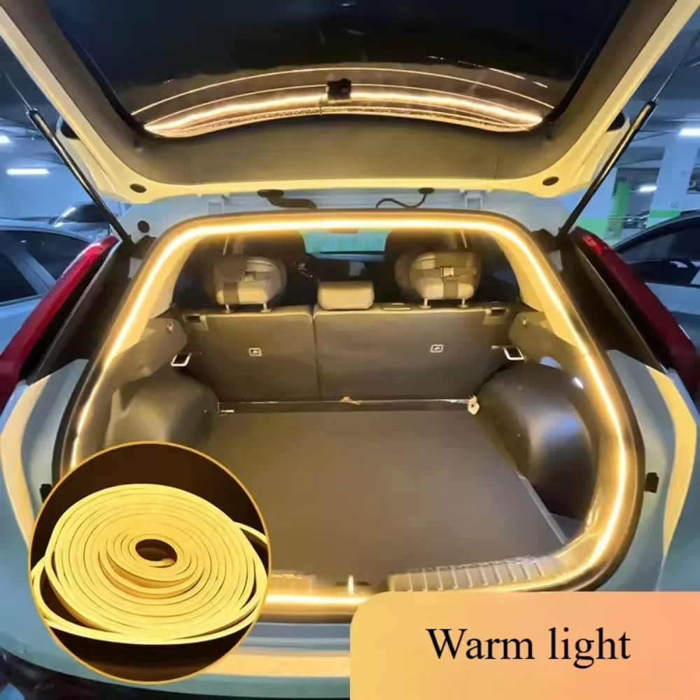 Car High Brightness Trunk Lighting Ambient Light Interior Decoration LED Wiring Free Automatic Sensing Tailgate Light Strip…